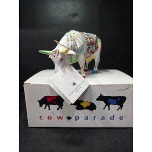 Cow Parade Udderly Groovy Lady Belle Bennet Cow Figurine Westland Giftware #9170